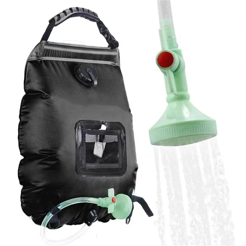 20L Large Capacity Water Bags Outdoor Camping Shower Bag Solar Power Heating Portable Folding Hiking Climbing Bath Equipment (image for) 20L Large Capacity Water Bags Outdoor Camping Shower Bag Solar Power Heating Portable Folding Hiking Climbing Bath Equipment